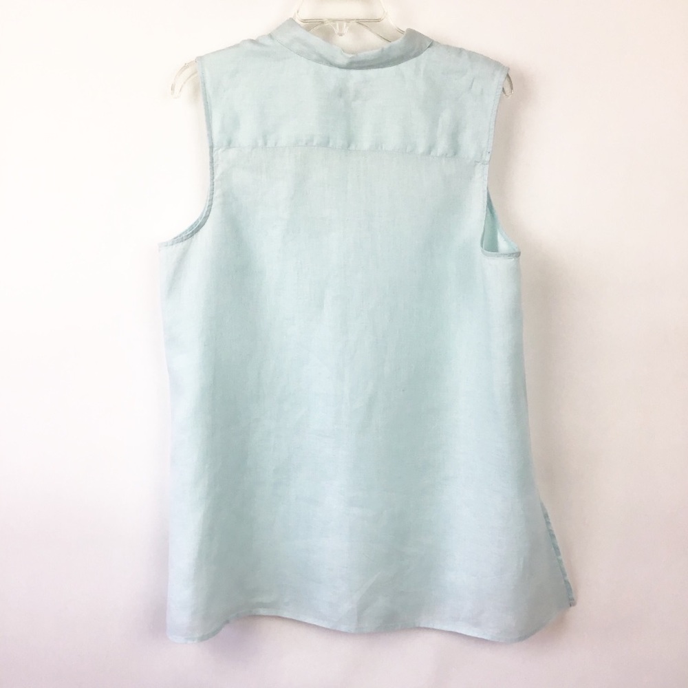 J. Jill Light Blue Sleeveless Tunic - Picture 2 of 6